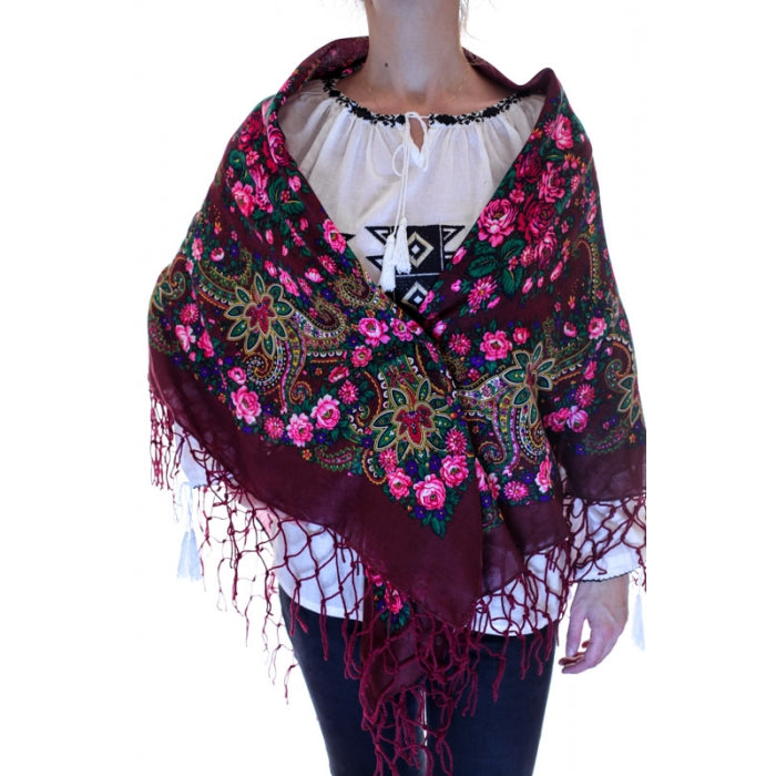 Batic traditional ciucuri bordo2