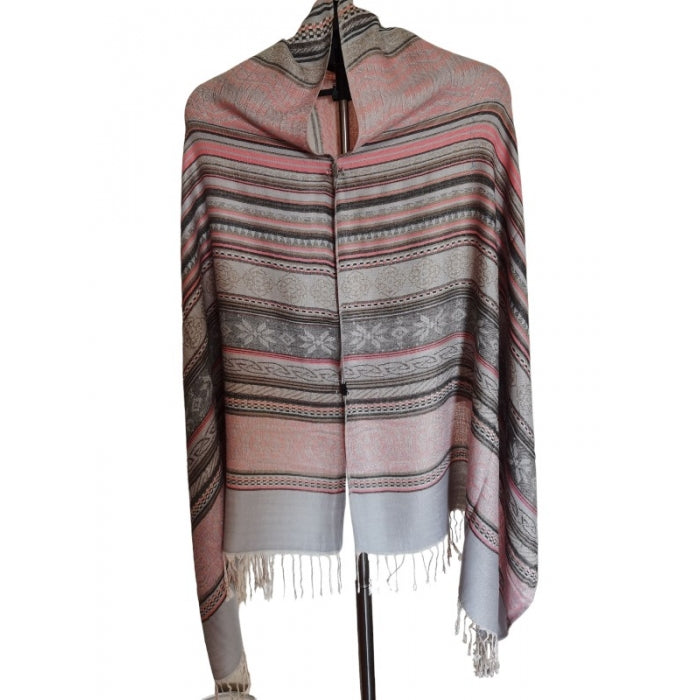 Esarfa din casmir cu franjuri05