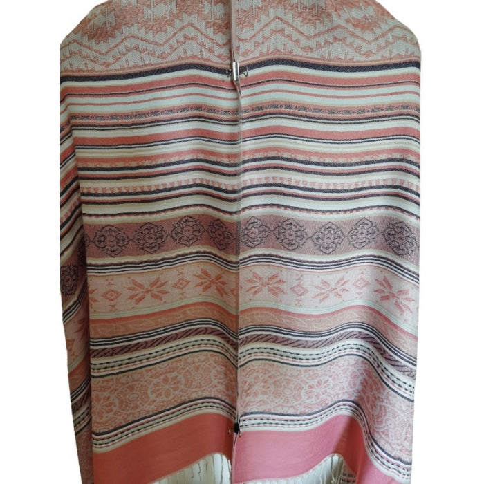 Esarfa din casmir cu franjuri