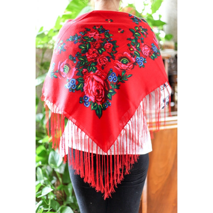 Batic traditional  inflorat maci4