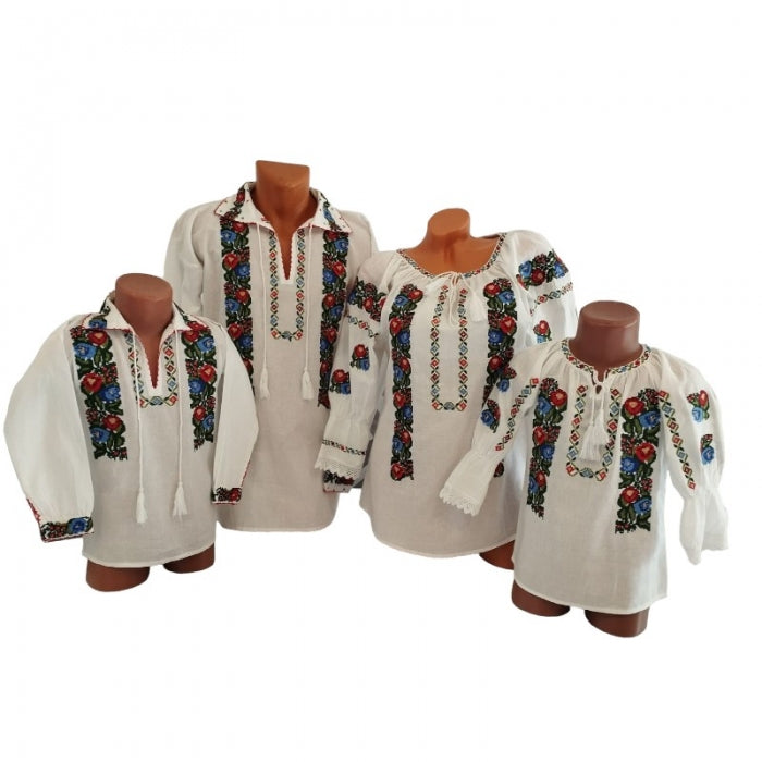 Set familie tata mama fiu fiica3